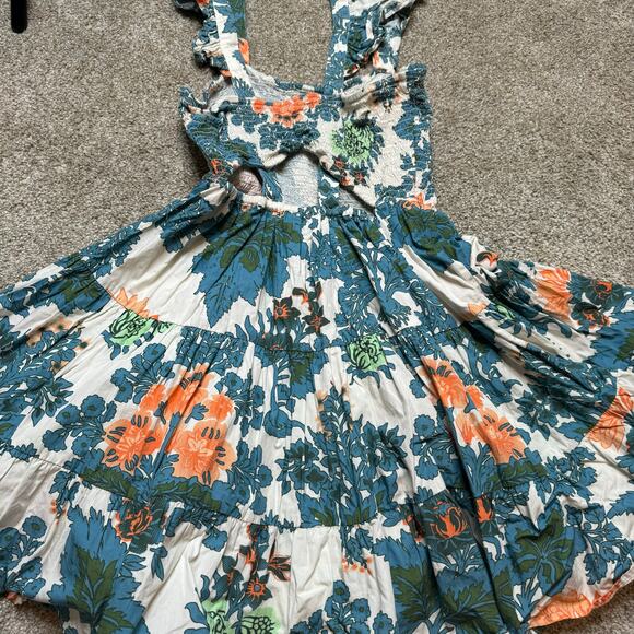 Forever That Girl Floral Sweetheart Pattern Ruffle Mini Dress Anthropologie - Picture 6 of 6